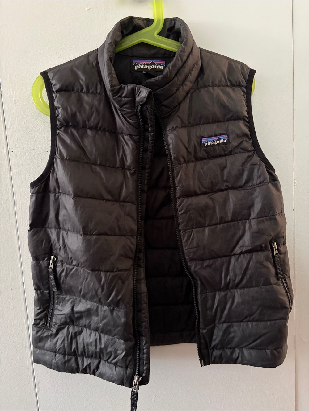Patagonia Kids Black Down Sweater Vest